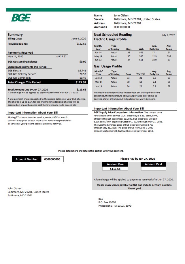  Minol USA business utility bill 
